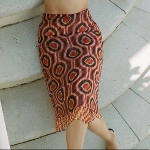 ZARA PRINTED TULLE SKIRT
ORANGE
